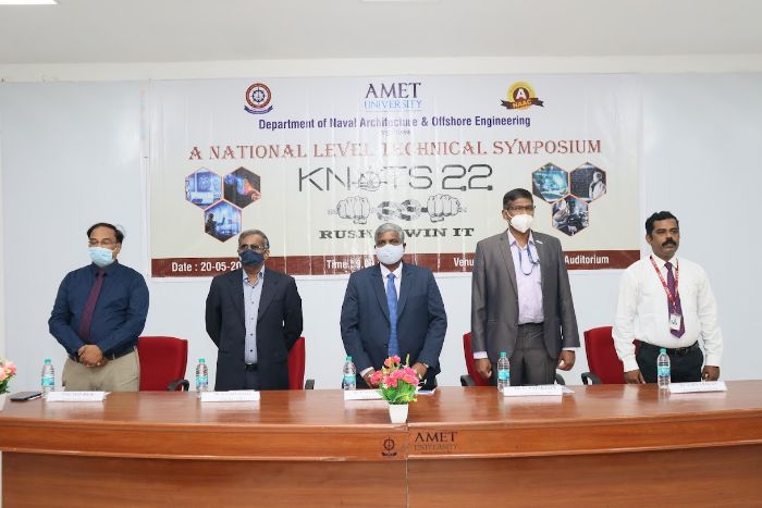A National Level Technical Sysposium KNOTS 22, organized by Dept. of Naval Architecture and Offshore Engineering, on 20 May 2022