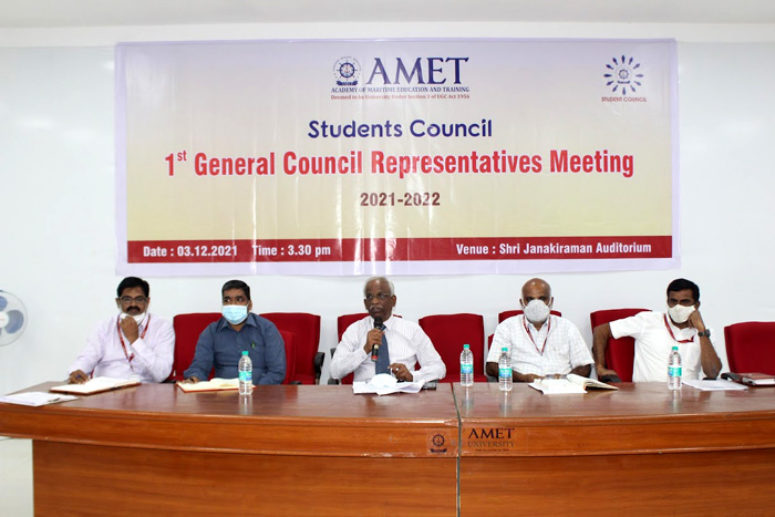 Student Council - First General Council Representatives Meeting, on 03 Dec 2021