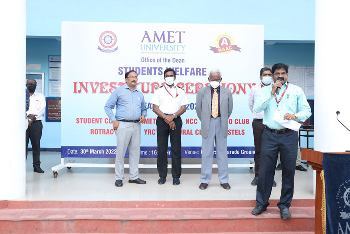Investiture Ceremony organized by Student Welfare, on 30 Mar 2022