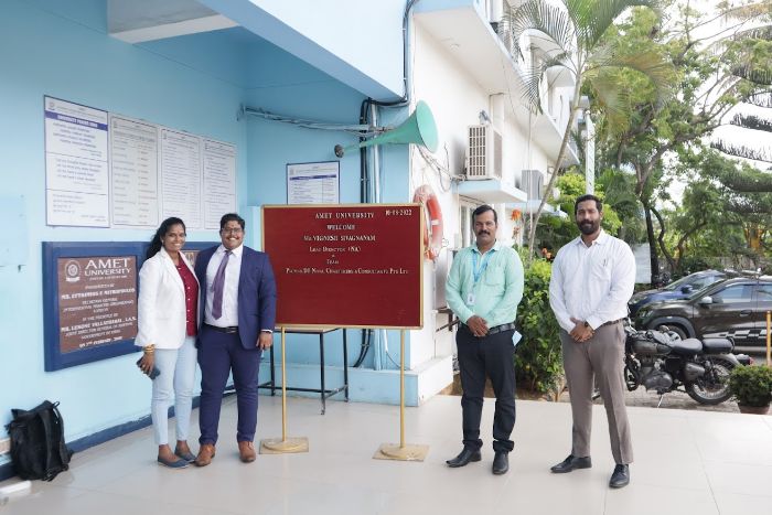 Mr. Vignesh Sivagnanam, Lead Director (Naval Architect) and Team , M/s.Pacmak DB Naval Charterers & Consultants Pte. Ltd. visited to recruit our students from Naval Architecture, on 10 Aug 2022